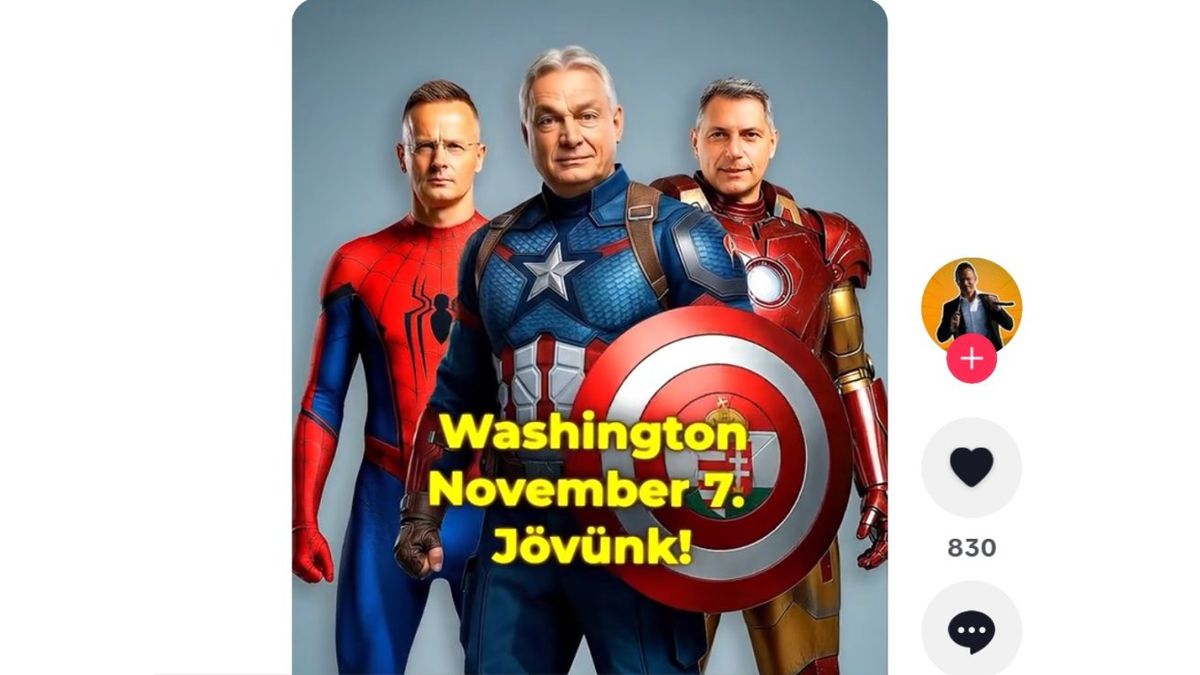 Orbán jede za Trumpem prosit o výjimku z protiruských sankcí. Cestu propaguje dětinská koláž